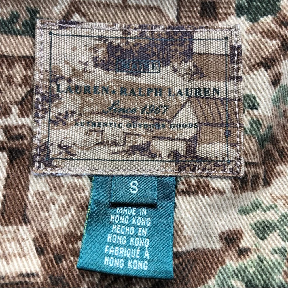 Ralph Lauren Vintage Cotton Canvas Jacket Prairie Country Scenery S - Picture 11 of 12